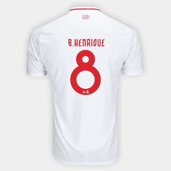Camisa Internacional II 25/26 Bruno Henrique nº 8 Torcedor Adidas Masculina