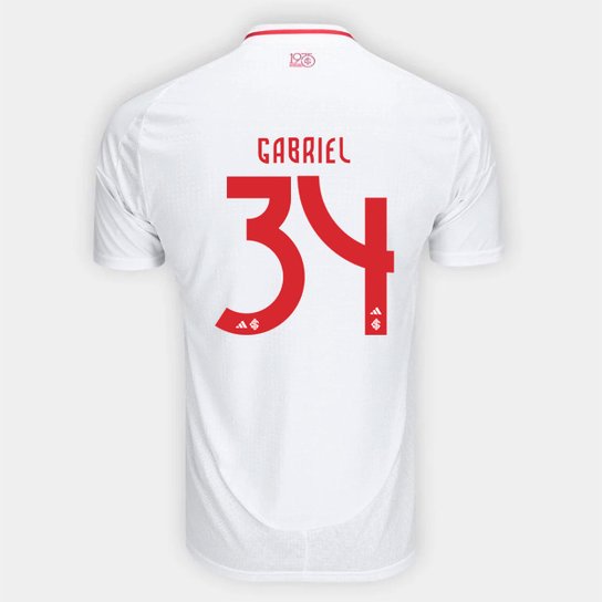 Camisa Internacional II 25/26 Gabriel Carvalho nº 34 Torcedor Adidas Masculina