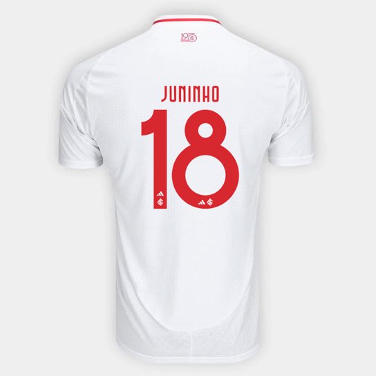 Camisa Internacional II 25/26 Juninho nº 18 Torcedor Adidas Masculina