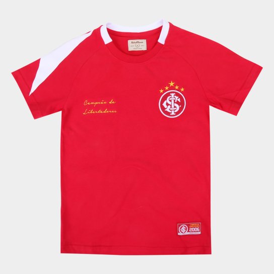 Camisa Internacional Juvenil 2006 Libertadores Retrô Mania - Vermelho
