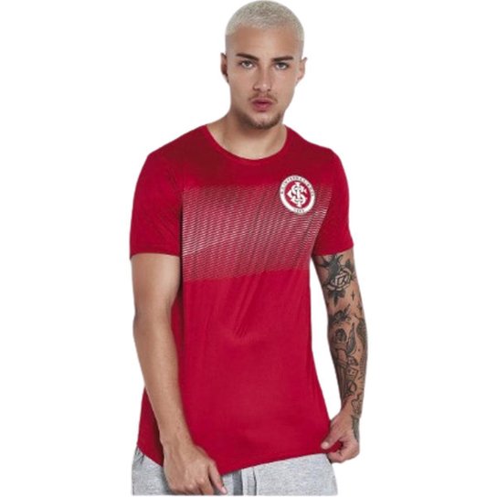 Camisa Internacional Logo Masculina - Vermelho