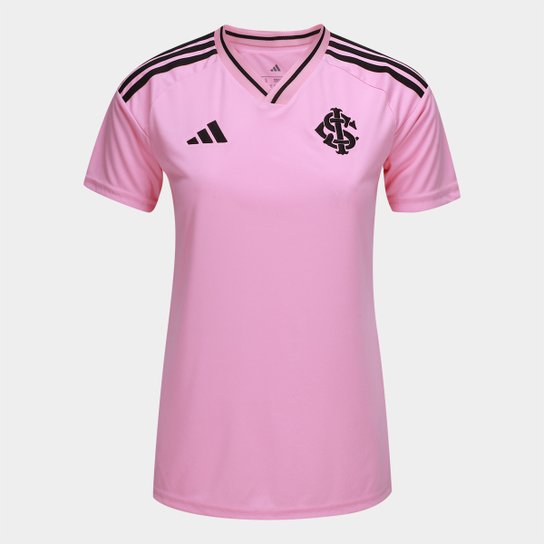 Camisa Internacional Outubro Rosa 25/26 s/n Torcedor Adidas Feminina
