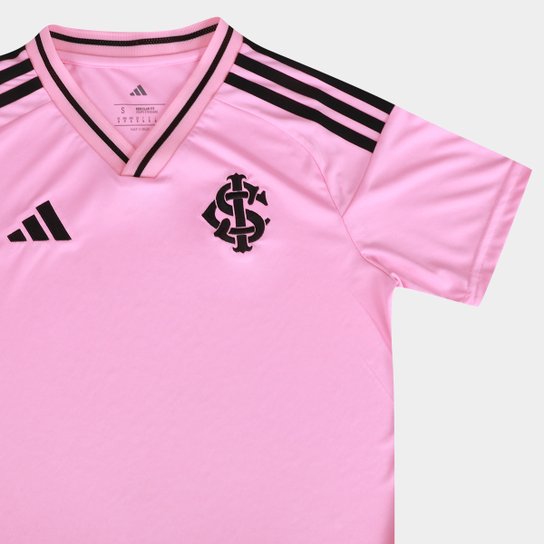 Camisa Internacional Outubro Rosa 25/26 s/n Torcedor Adidas Feminina