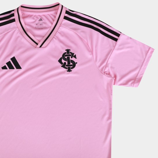 Camisa Internacional Outubro Rosa 25/26 s/n Torcedor Adidas Masculina