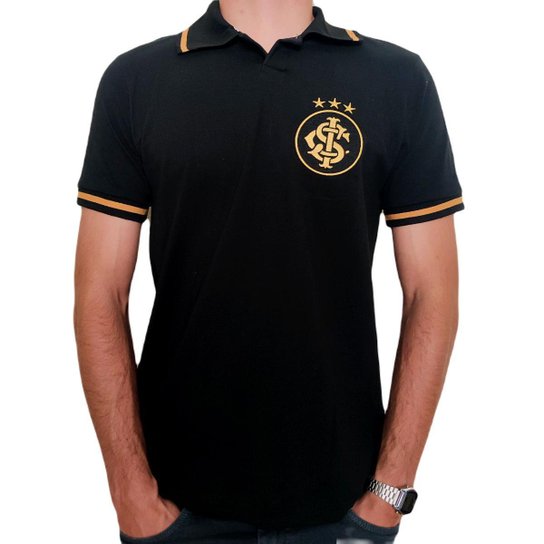 Camisa Internacional Polo Preta Oficial