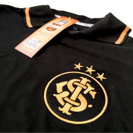 Camisa Internacional Polo Preta Oficial