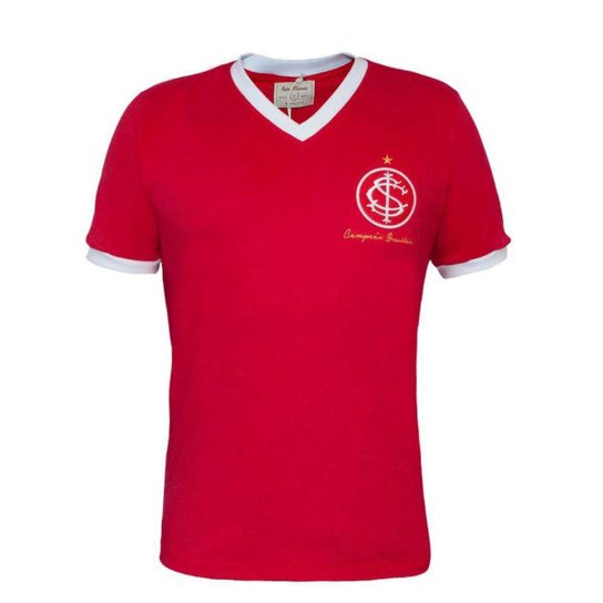 Camisa Internacional Retrô 1975 Vermelho Oficial Licenciada