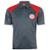 Camisa Polo Futebol Internacional Masculina Torcedor Dry - Cinza+Vermelho