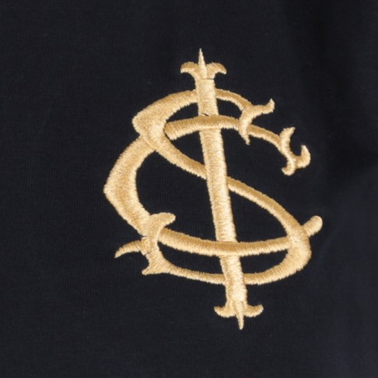 Camisa Polo Internacional Gold Retrô Mania Feminina - Preto