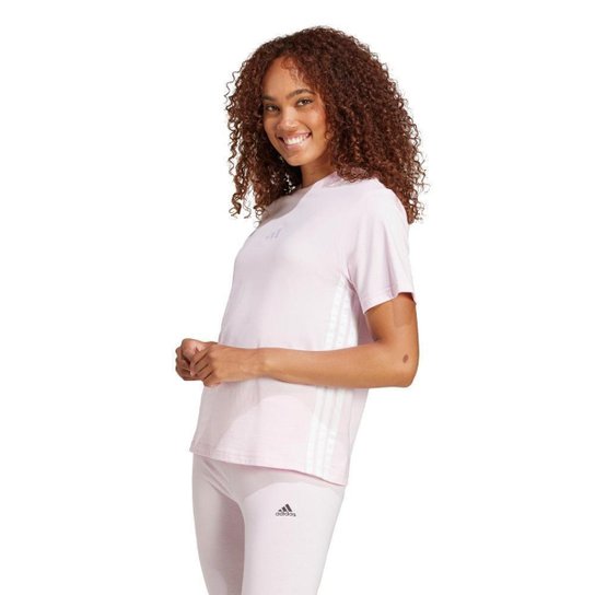 Camiseta Adidas 3 Listras Feminina