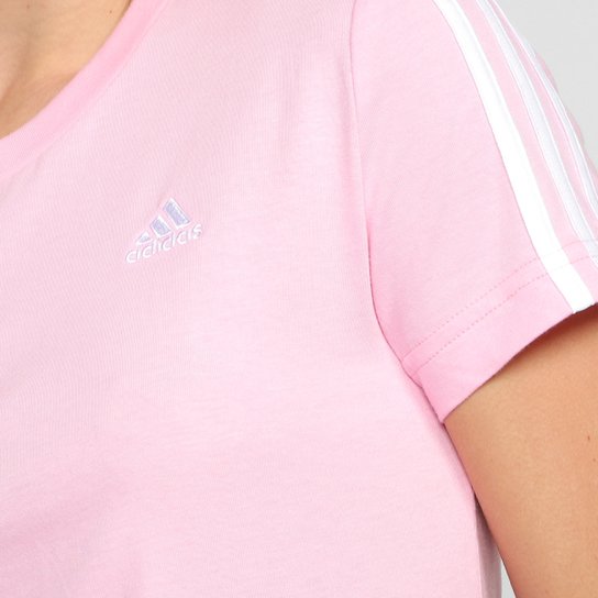 Camiseta Adidas 3 Listras Feminina