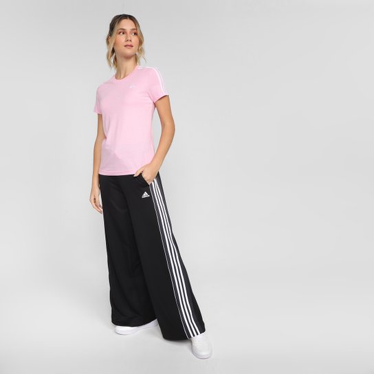 Camiseta Adidas 3 Listras Feminina