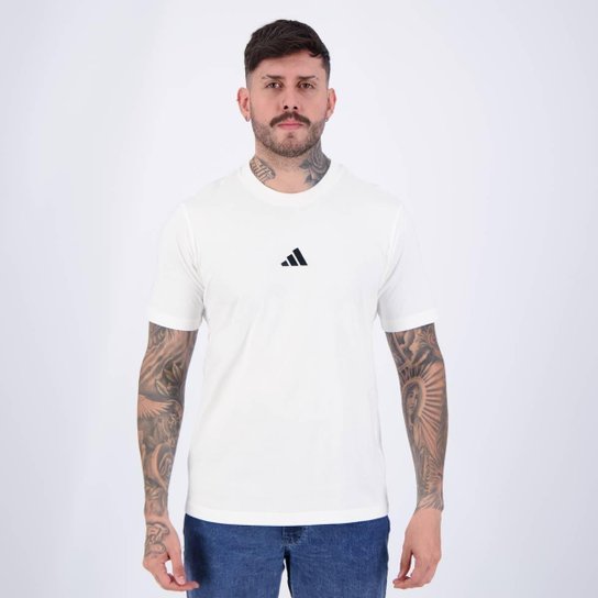 Camiseta Adidas 3S Logo Branca