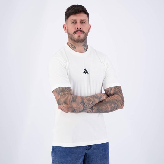 Camiseta Adidas 3S Logo Branca