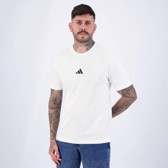 Camiseta Adidas 3S Logo Branca