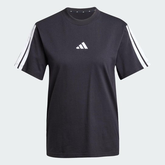 Camiseta Adidas Algodão Essentials Três Listras Feminina