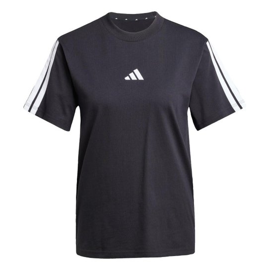 Camiseta Adidas Algodão Essentials Três Listras Feminina