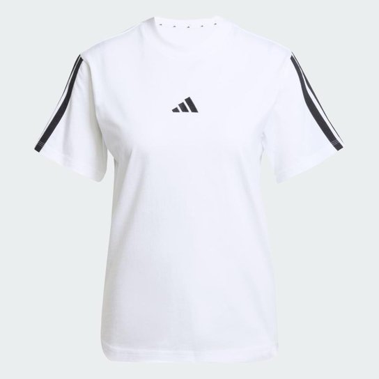 Camiseta Adidas Algodão Essentials Três Listras Feminina