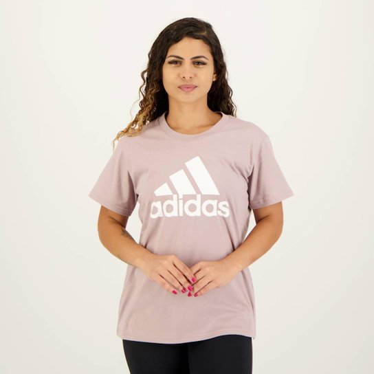 Camiseta Adidas Big Logo Feminina Lilás