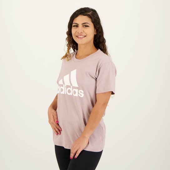 Camiseta Adidas Big Logo Feminina Lilás