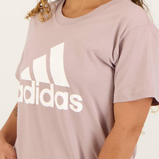 Camiseta Adidas Big Logo Feminina Lilás