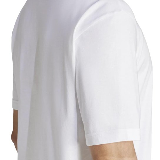 Camiseta Adidas Camo Logo Masculino Branco e Verde