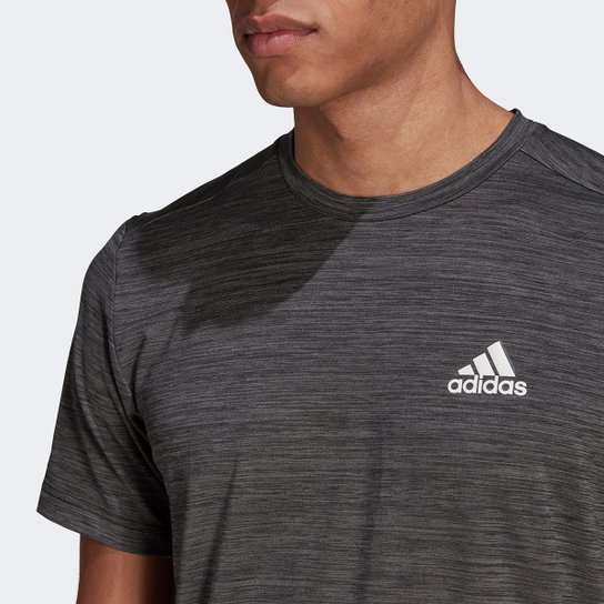 Camiseta Adidas D2M Heather Elastane Masculina