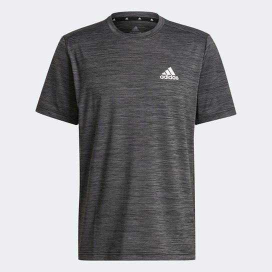 Camiseta Adidas D2M Heather Elastane Masculina