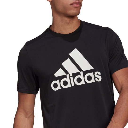 Camiseta Adidas D2M Logo Feelready Masculina