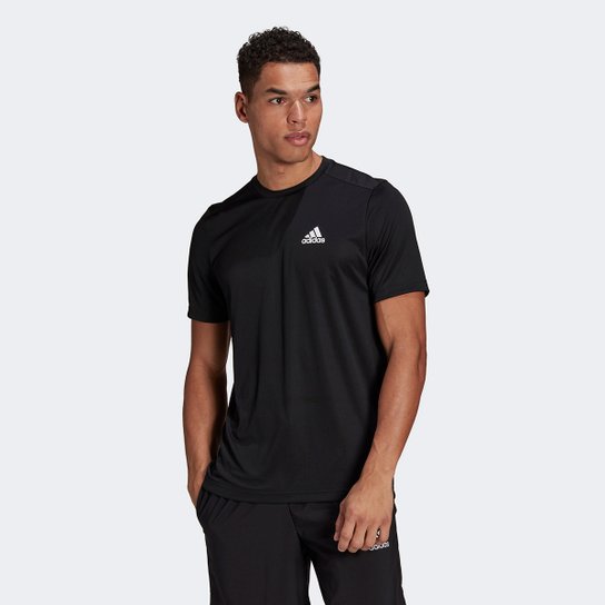 Camiseta Adidas D2M Plain Masculina