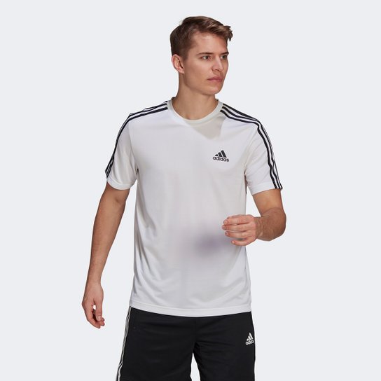 Camiseta Adidas Designed to Move Sport 3 Listras Masculina
