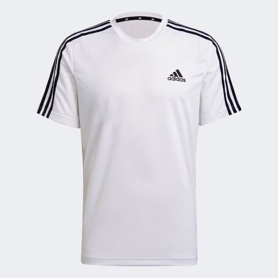 Camiseta Adidas Designed to Move Sport 3 Listras Masculina