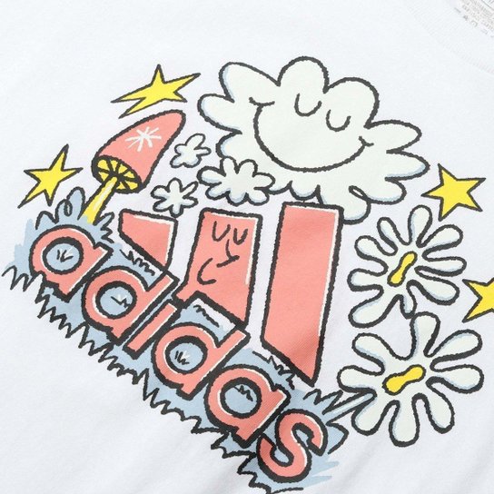 CAMISETA ADIDAS DOODLE FILL FEMININA TAMANHO M