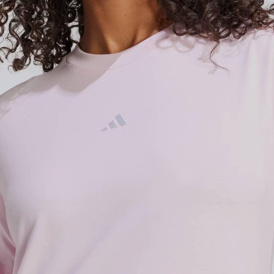 Camiseta Adidas ESS Small Logo Feminina Rosa