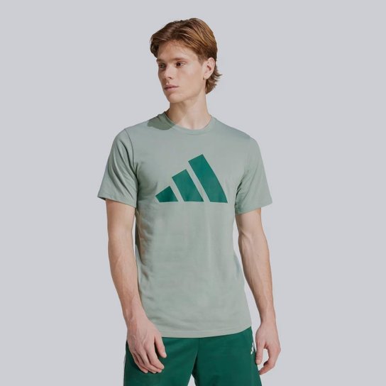 Camiseta Adidas Essentials Big Logo Verde