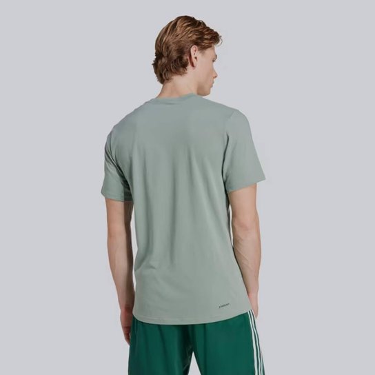 Camiseta Adidas Essentials Big Logo Verde