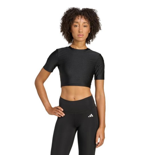 Camiseta Adidas Essentials de Treino Shine Feminina