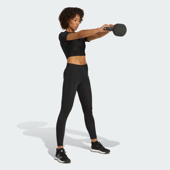 Camiseta Adidas Essentials de Treino Shine Feminina