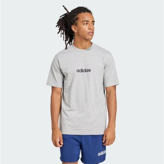 Camiseta Adidas Essentials Linear Single Jersey - JE9002