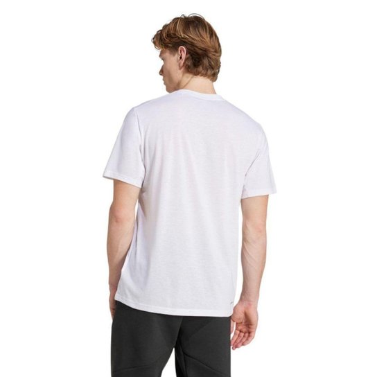 Camiseta Adidas Essentials Logo Masculina - Branco M
