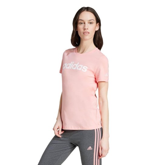 Camiseta Adidas Essentials Slim Logo Feminina