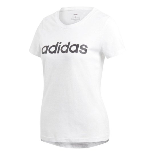 Camiseta Adidas Estampa Logo Slim Feminina