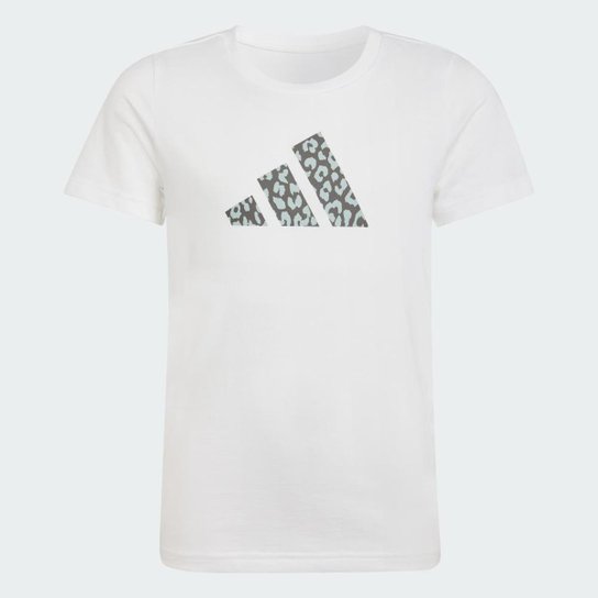 Camiseta Adidas Estampada Com Estampa Animal Junior Feminino.