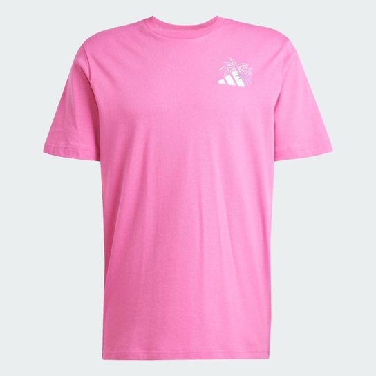 Camiseta Adidas Estampada Lounge Pastel Embroidery Masculina