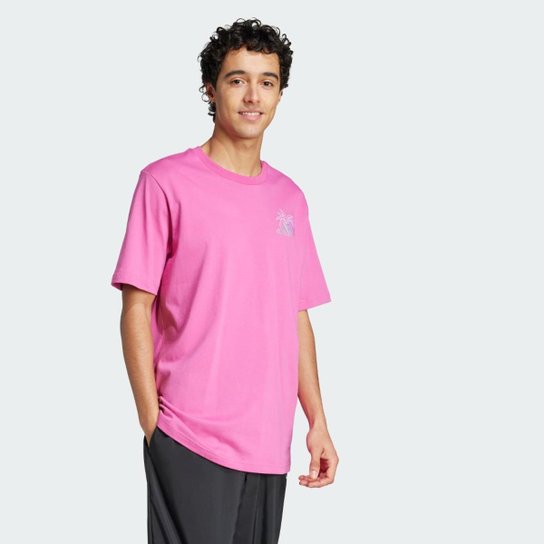 Camiseta Adidas Estampada Lounge Pastel Embroidery Masculina