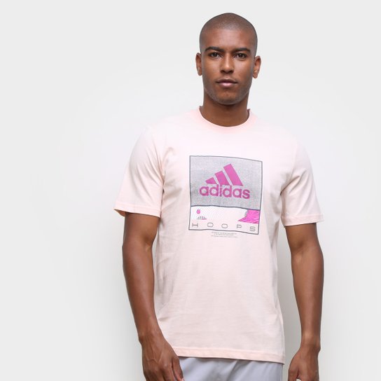 Camiseta Adidas Future Hoops Masculina - Rosa