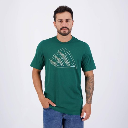 Camiseta Adidas Grafica Fill Verde
