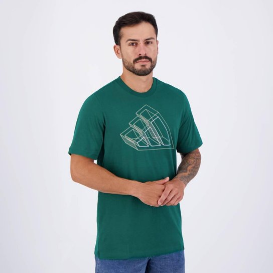 Camiseta Adidas Grafica Fill Verde