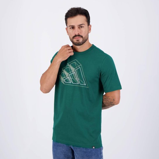Camiseta Adidas Grafica Fill Verde