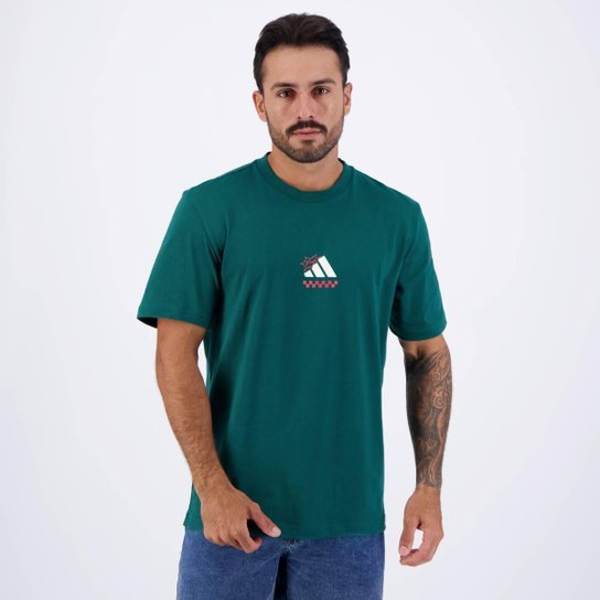 Camiseta Adidas Gráfica Pizza Verde